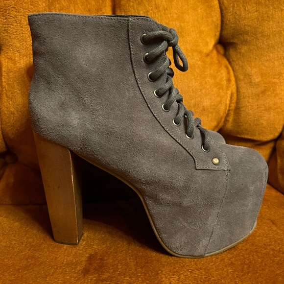 Jeffrey Campbell platform heels ankle bootie size 38 - Picture 5 of 13